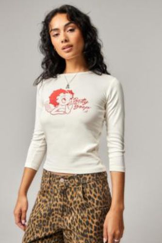 UO Betty Boop Angel Baby T-Shirt - White XS at - Urban Outfitters - Modalova