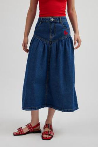 Clara Denim Midi Skirt - Indigo XS at Urban Outfitters - Kimchi Blue - Modalova