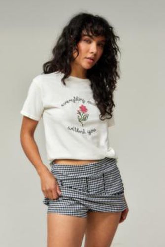 UO Dariah Gingham Skort - Black/White XS at - Urban Outfitters - Modalova