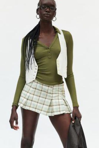 Jesse Pleated Mini Skirt - Neutral S at Urban Outfitters - BDG - Modalova