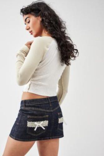 Ultimate Denim Bow Mini Skirt - L at Urban Outfitters - BDG - Modalova