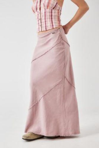 Daria Linen Maxi Skirt - Pink S at Urban Outfitters - BDG - Modalova