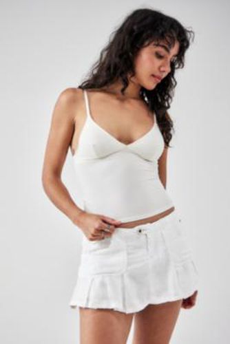 UO Ruby Linen Skort - White XL at - Urban Outfitters - Modalova