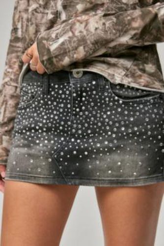 Ultimate Diamante Denim Mini Skirt - XS at Urban Outfitters - BDG - Modalova