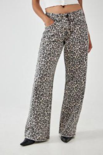 Kayla Lowrider Leopard Print Jeans - Light Brown 24W 30L at Urban Outfitters - BDG - Modalova