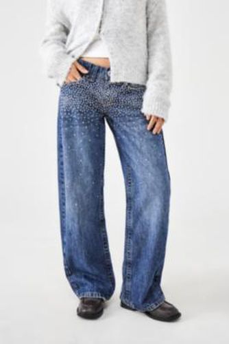 Kayla Lowrider Studded Jeans - Vintage Denim Dark 27W 32L at Urban Outfitters - BDG - Modalova