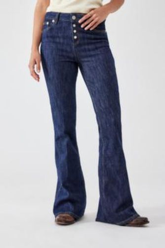 Beki High-Rise Flare Dark-Wash Jeans - Rinsed Denim 24W 32L at Urban Outfitters - BDG - Modalova