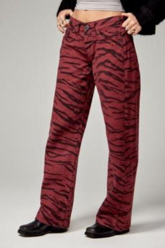 Kayla Lowrider Tiger Denim Jeans 24W 32L at Urban Outfitters - BDG - Modalova