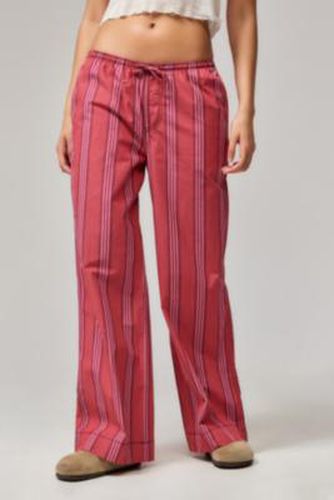 Joey Poplin Wide-Leg Pants - Red XS at Urban Outfitters - BDG - Modalova