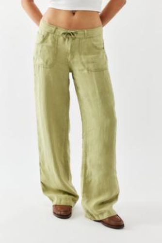 Olive Five-Pocket Linen Pants - Olive M at Urban Outfitters - BDG - Modalova