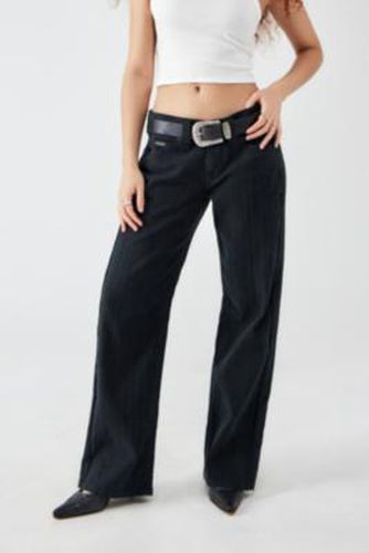 Kayla Textured Stripe Trousers - Black XS at Urban Outfitters - BDG - Modalova