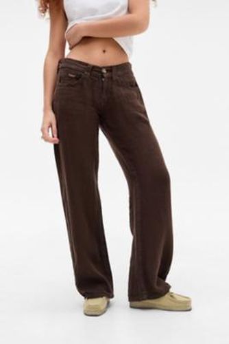 Chocolate Kayla Linen Trousers - XS at Urban Outfitters - BDG - Modalova