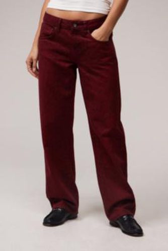 Lenn Straight Leg Snake Print Trousers - Maroon 24W 32L at Urban Outfitters - BDG - Modalova