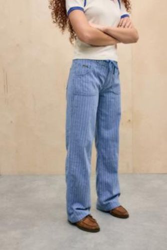 Stripe 5-Pocket Linen Mix Trousers - XS at Urban Outfitters - BDG - Modalova