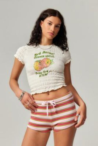 UO Rita Stripe Shorts - Pink XS at - Urban Outfitters - Modalova