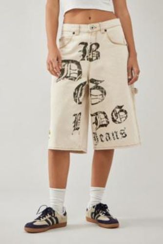 Astrid Stencil Longline Jorts - White 34 at Urban Outfitters - BDG - Modalova