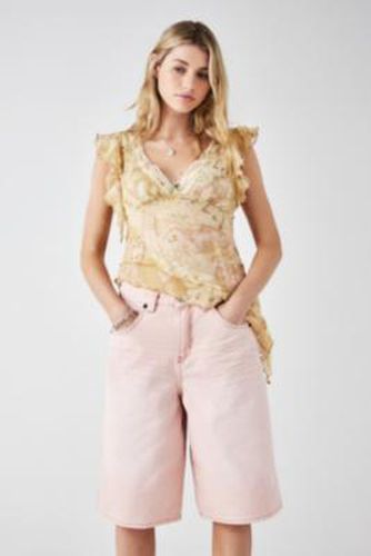 Annie Longline Carpenter Pink Jorts - Pink XS at Urban Outfitters - BDG - Modalova
