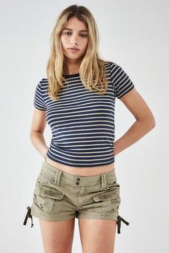 Chloe Ruched Y2K Shorts - Khaki XS at Urban Outfitters - BDG - Modalova