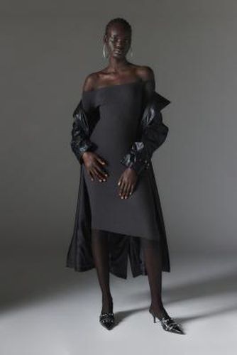 Cookie Cosy Off-The-Shoulder Midi Dress - Black 2XS at Urban Outfitters - Silence + Noise - Modalova