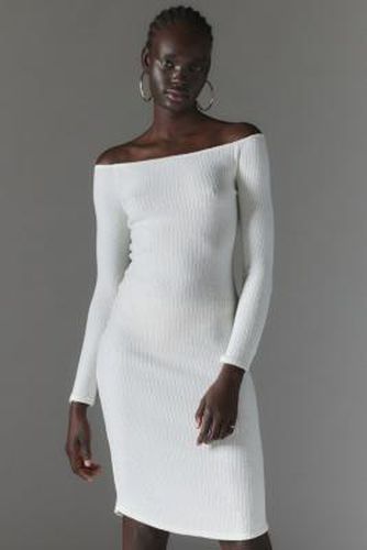 Cookie Cosy Off-The-Shoulder Midi Dress - Cream 2XS at Urban Outfitters - Silence + Noise - Modalova