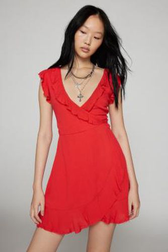 Ruby Wrap Dress - Red 2XS at Urban Outfitters - Kimchi Blue - Modalova