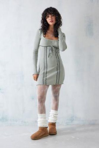Noori Ribbon Mini Dress - Green 2XS at Urban Outfitters - BDG - Modalova