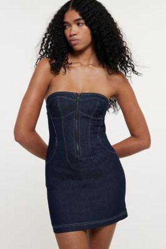 Ashton Denim Mini Dress - XL at Urban Outfitters - Silence + Noise - Modalova