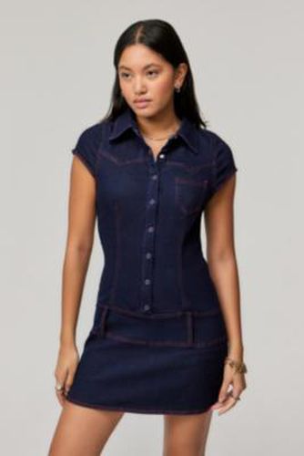 Stacey Denim Mini Dress - L at Urban Outfitters - BDG - Modalova