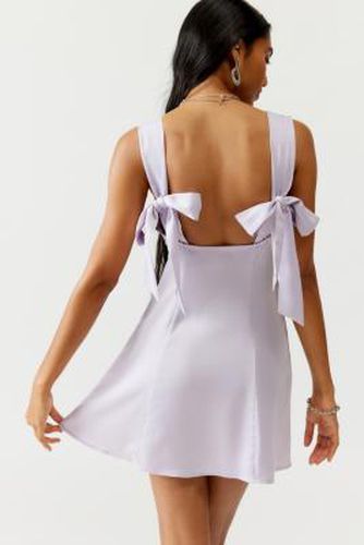 Bri Bow Mini Dress - Lilac XS at Urban Outfitters - Light Before Dark - Modalova