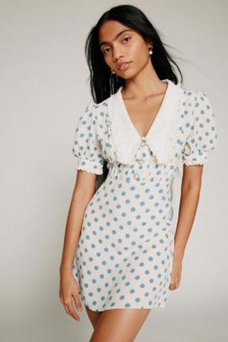 Dottie Mini Dress - Blue 2XS at Urban Outfitters - Kimchi Blue - Modalova
