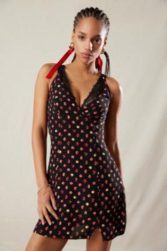 Hana Strappy-Back Halter Mini Dress - Black 2XS at Urban Outfitters - Kimchi Blue - Modalova