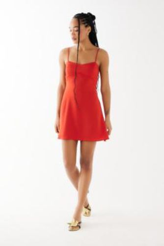 Bella Bow Tie-Back Mini Dress - Red 2XS at Urban Outfitters - Light Before Dark - Modalova