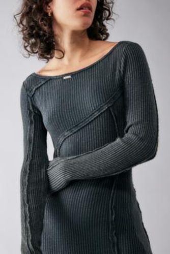 Cassia Long Sleeve Backless Maxi Dress - Dark Grey L at Urban Outfitters - BDG - Modalova