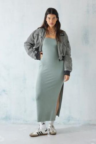 UO Sabina Long-Sleeve Slinky Maxi Dress - L at - Urban Outfitters - Modalova