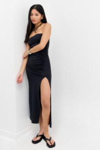 Milo Ruched Bandeau Midi Dress - XS at Urban Outfitters - Silence + Noise - Modalova