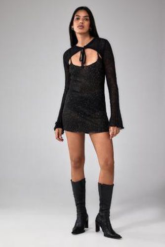 UO Alexa Sequin Knit 90s Mini Dress - Black XL at - Urban Outfitters - Modalova