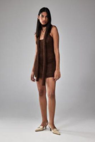 UO Alexa Sequin Knit 90s Mini Dress - Brown L at - Urban Outfitters - Modalova