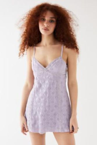 Sofia Broderie Mini Dress - Lilac 2XS at Urban Outfitters - Kimchi Blue - Modalova