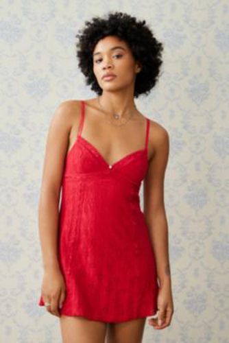 Sofia Broderie Mini Dress - Red 2XS at Urban Outfitters - Kimchi Blue - Modalova