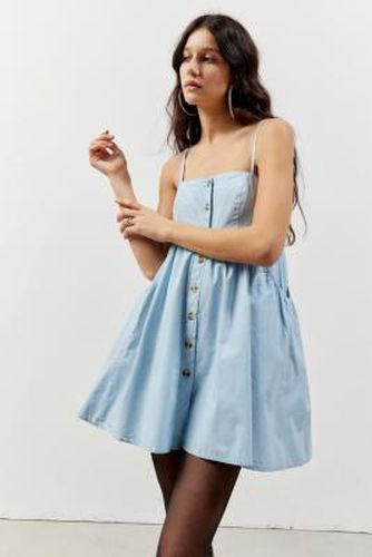 Theo Babydoll Mini Dress - Blue XS at Urban Outfitters - BDG - Modalova