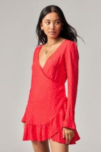 Dara Polka Dot Wrap Dress - XS at Urban Outfitters - Light Before Dark - Modalova