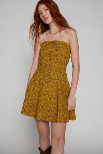 Addison Floral Mini Dress - Brown XS at Urban Outfitters - Kimchi Blue - Modalova
