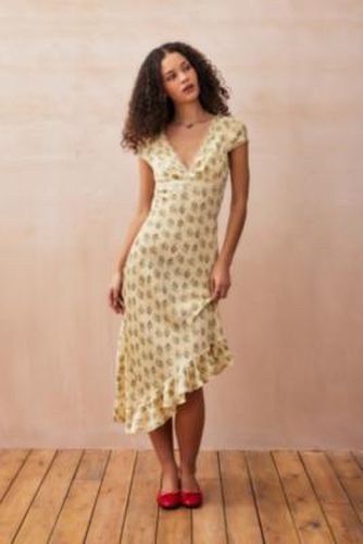 Cora Midi Slip dress - Cream 2XS at Urban Outfitters - Kimchi Blue - Modalova