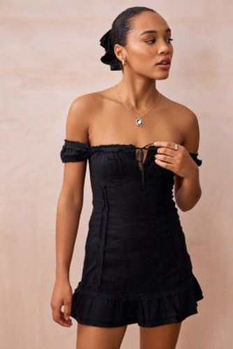Francesca Off-The-Shoulder Mini Dress - Black 2XS at Urban Outfitters - Kimchi Blue - Modalova