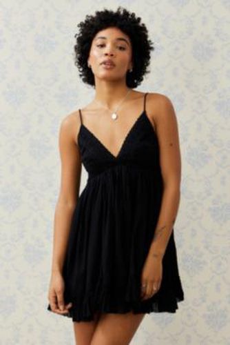 Elsie Babydoll Mini Dress - Black 2XS at Urban Outfitters - Kimchi Blue - Modalova