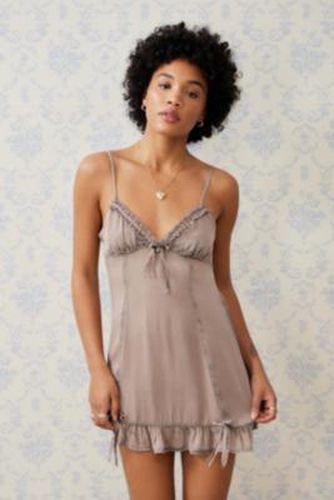 Bea Mini Dress - Beige 2XS at Urban Outfitters - Kimchi Blue - Modalova