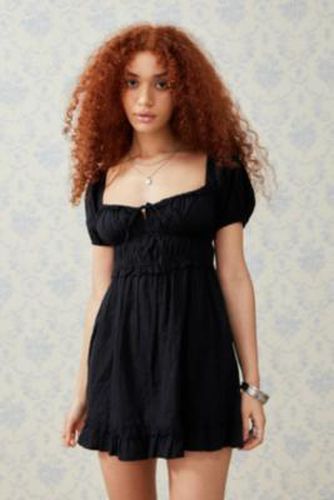 Farron Babydoll Mini Dress - Black 2XS at Urban Outfitters - Kimchi Blue - Modalova