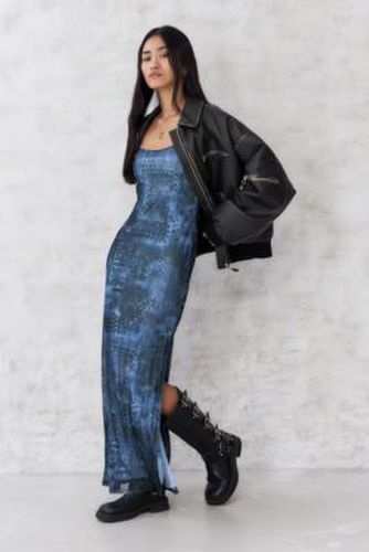 UO Billie Paisley Mesh Maxi Dress - 2XS at - Urban Outfitters - Modalova