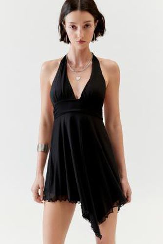 UO Jessa Halter Mini Dress - Black XS at - Urban Outfitters - Modalova