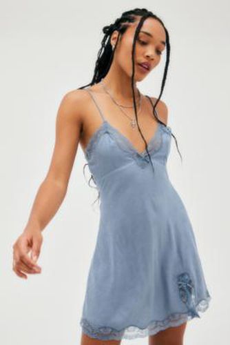 Cara Mini Slip Dress - Blue 2XS at Urban Outfitters - Light Before Dark - Modalova